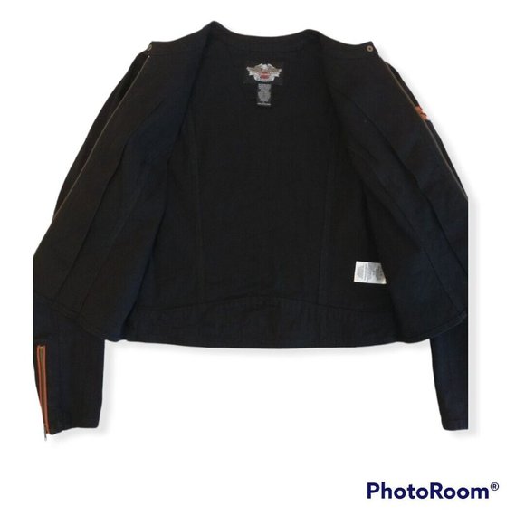 Women's Large L Harley-Davidson Denim Jacket Embroidered 96217-05VW - Picture 5 of 8